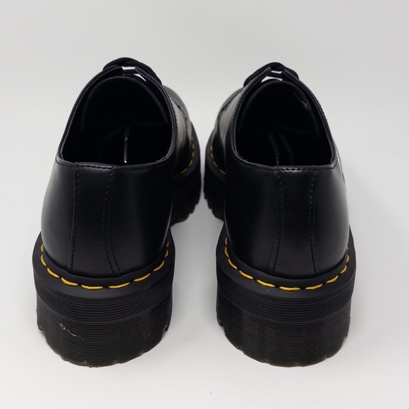 Dr. Martens 1461 Quad Oxford Polished Smooth Black Leather Men’s 9 Women’s 10 - Picture 4 of 5